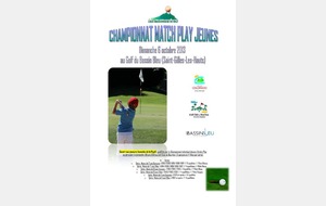 CHAMPIONNAT MATCH PLAY JEUNES : LE 6 OCTOBRE AU GBB