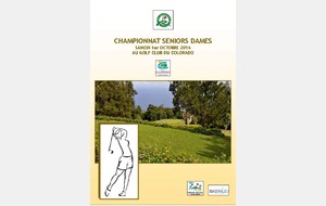 CHAMPIONNAT SENIORS DAMES : LE 1er OCTOBRE AU COLORADO