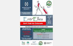 ENTR'ELLES AU COLORADO JEUDI 21/03/2019 LES DEPARTS