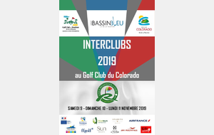 INTERCLUBS 2019 SAMEDI 9, DIMANCHE 10 ET LUNDI 11 NOVEMBRE AU GOLF CLUB DU COLORADO