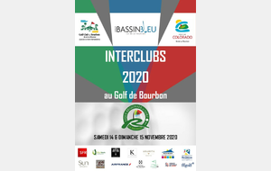 INTERCLUBS 2020 SAMEDI 14 & DIMANCHE 15 NOVEMBRE AU GOLF DE BOURBON