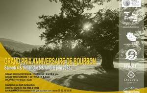 GRAND PRIX ANNIVERSAIRE DE BOURBON des 4 & 5 & 6 juin 2022