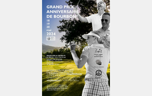 GRAND PRIX ANNIVERSAIRE DE BOURBON des 18 & 19 & 20 MAI 2024