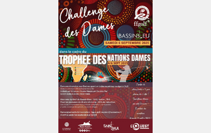 ANNULÉ !!! CHALLENGE DES DAMES samedi 6 septembre 2025 Golf du Bassin Bleu