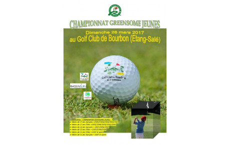 CHAMPIONNAT GREENSOME JEUNES : LE 26 MARS AU GCB