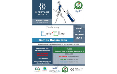 ENTR'ELLES JEUDI 03 OCTOBRE 2019 AU GOLF DU BASSIN BLEU (FINALE)