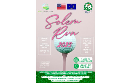 SOLEM RUN 2025 - samedi 20 septembre - au Golf de Bourbon